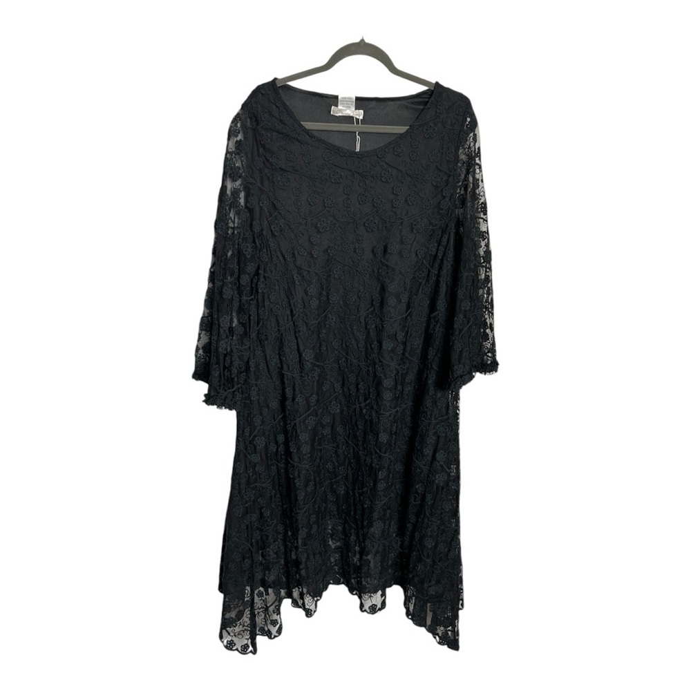 Paisley Vine black lace dress